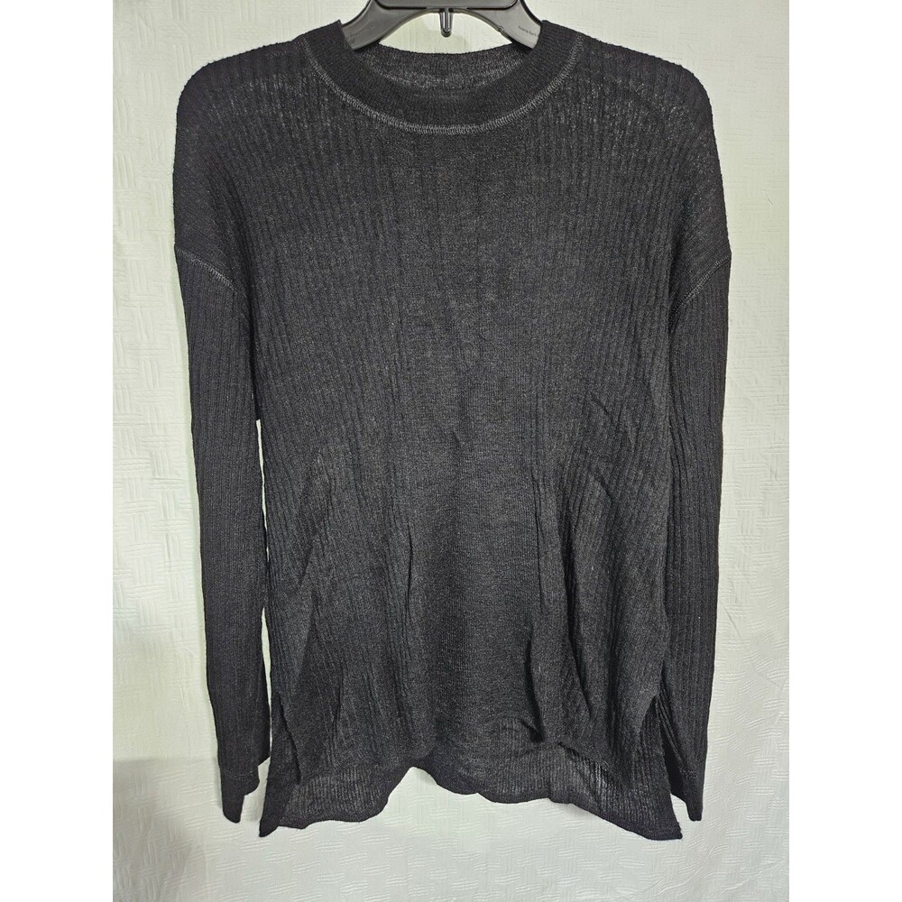 Sz M Madewell NEW NWOT Womens Medium Black Alpaca Blend Crewneck Sweater